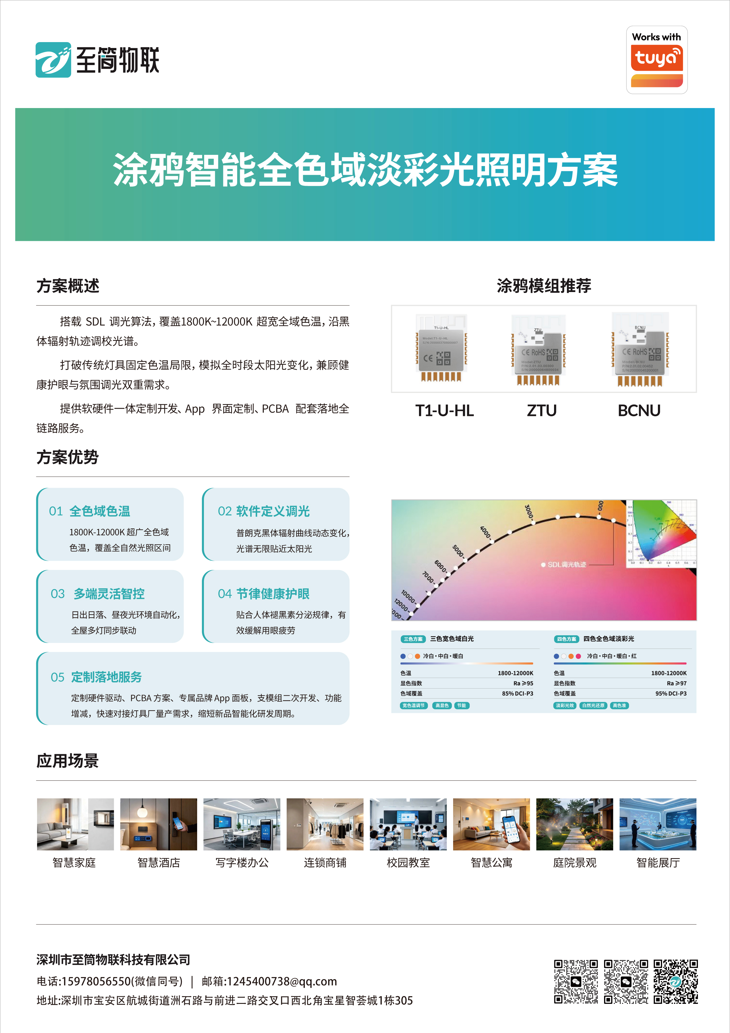 全色域淡彩光照明方案